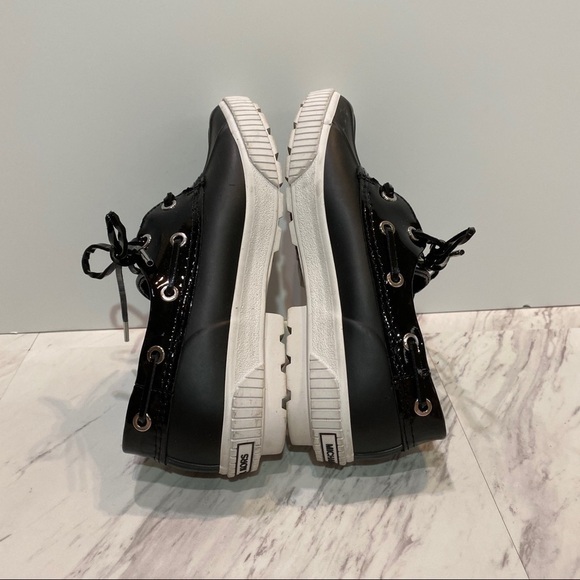 Michael Kors Hyde Black Duck Shoes 6 - Picture 4 of 9